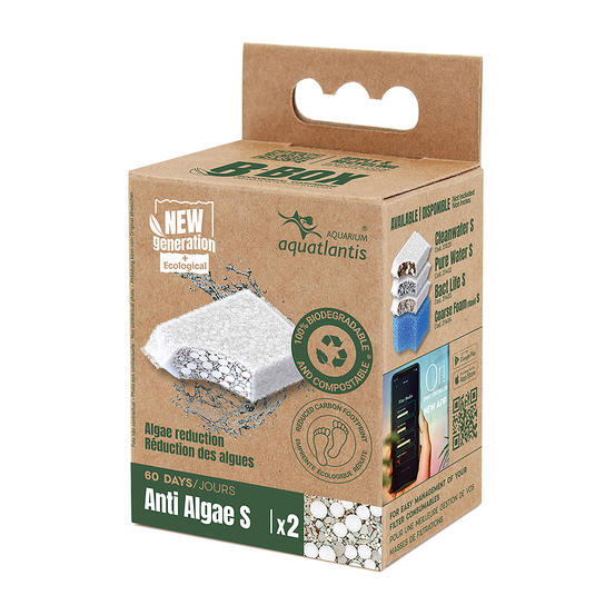 Masse de filtration pour aquarium B-Box anti algues, taille S - x2
