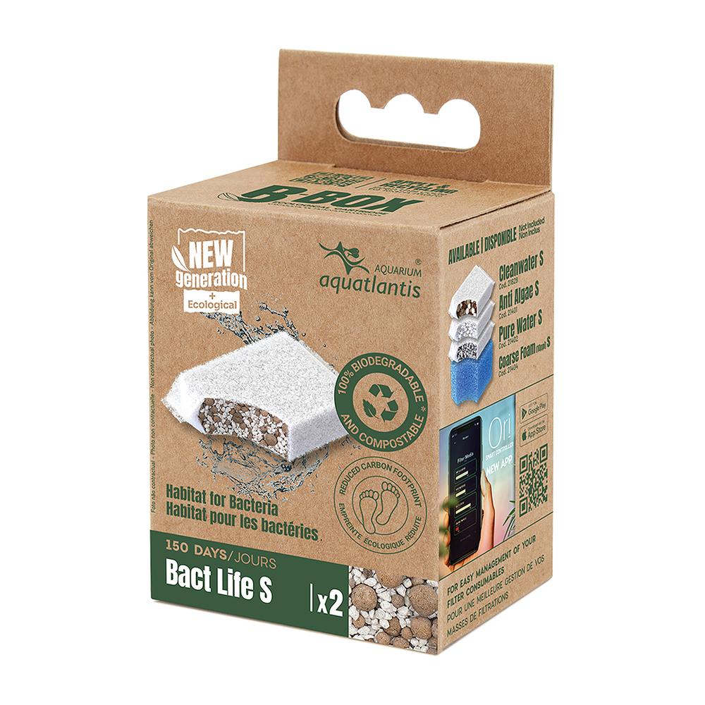 Masse de filtration pour aquarium B-Box Bact Life, taille S - x2