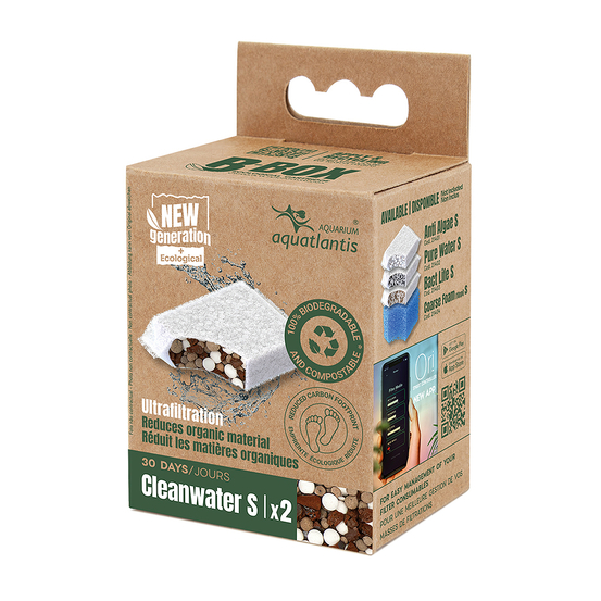 Masse de filtration pour aquarium B-Box Cleanwater, taille S - x2