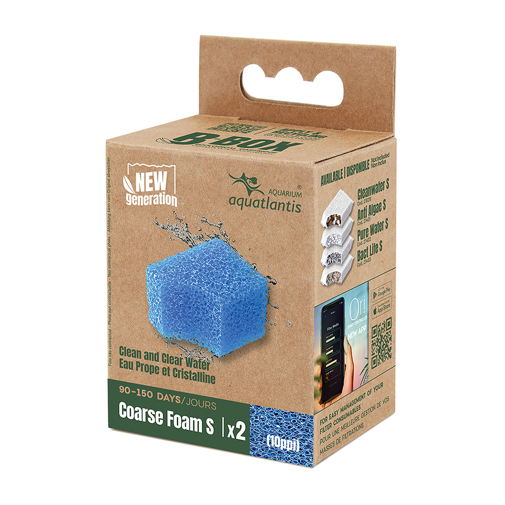 Masse de filtration pour aquarium B-Box Coarse Foam, taille S - x2