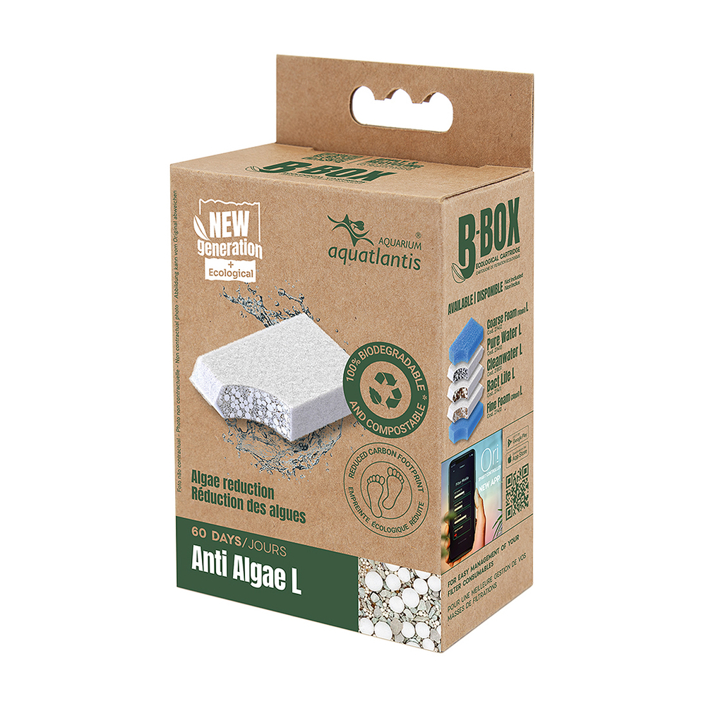 Masse filtrante pour aquarium B-Box anti algues, taille L