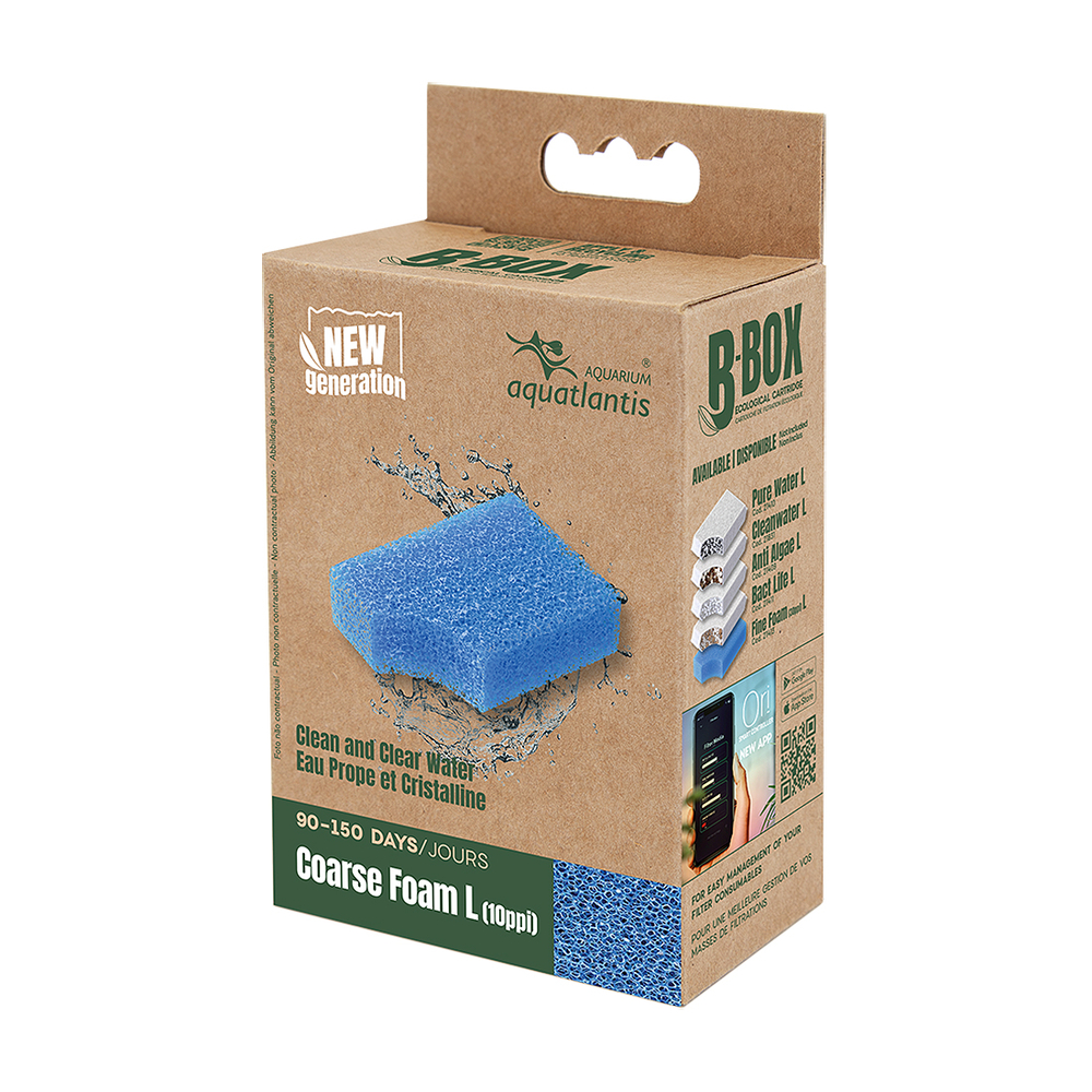 Masse de filtration pour aquarium B-Box Coarse Foam, taille L