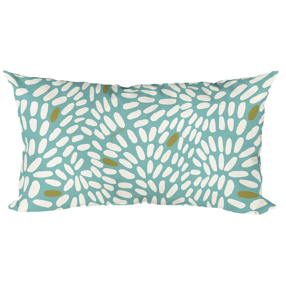 Coussin déco éclat émeraude - 50x30cm