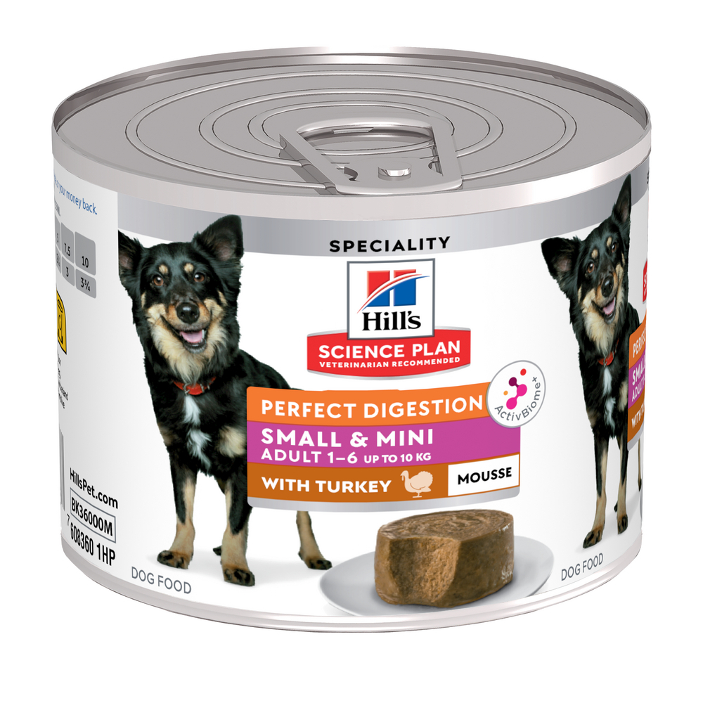 Mousse pour chien 1 à 6 ans taille Small et Mini - dinde 200g