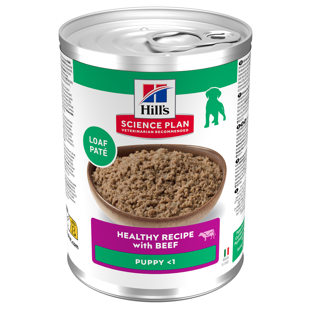 Patée pour chiot <lt/> 1 an au boeuf 370g