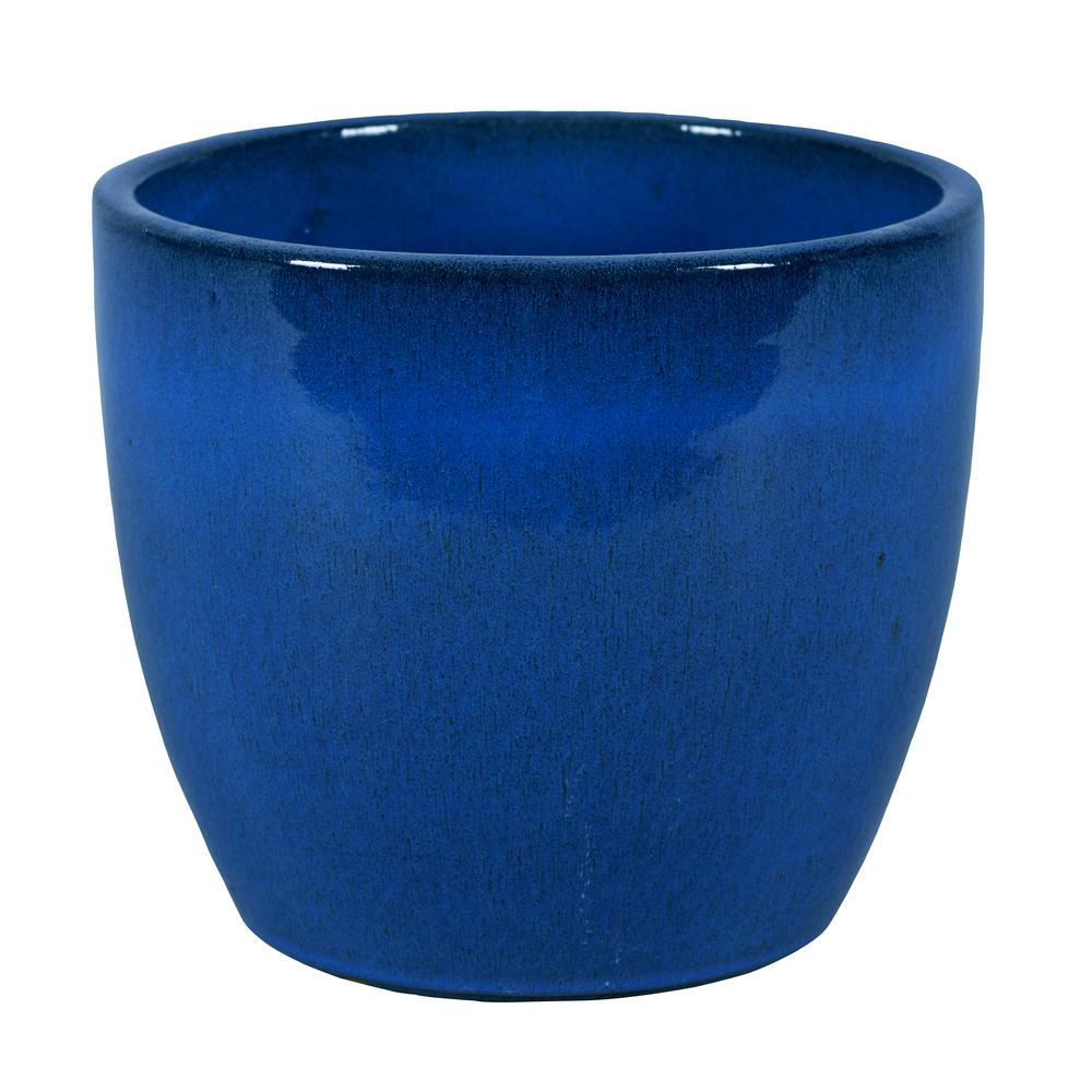 Pot Sandy, coloris bleu - H.34xD.38cm