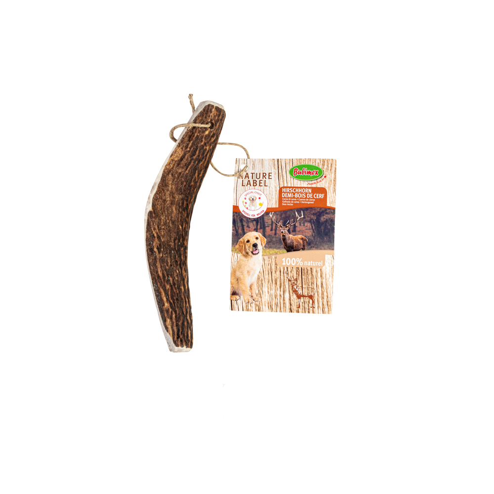 Friandise demi-bois de cerf pour chien M, 40-80g
