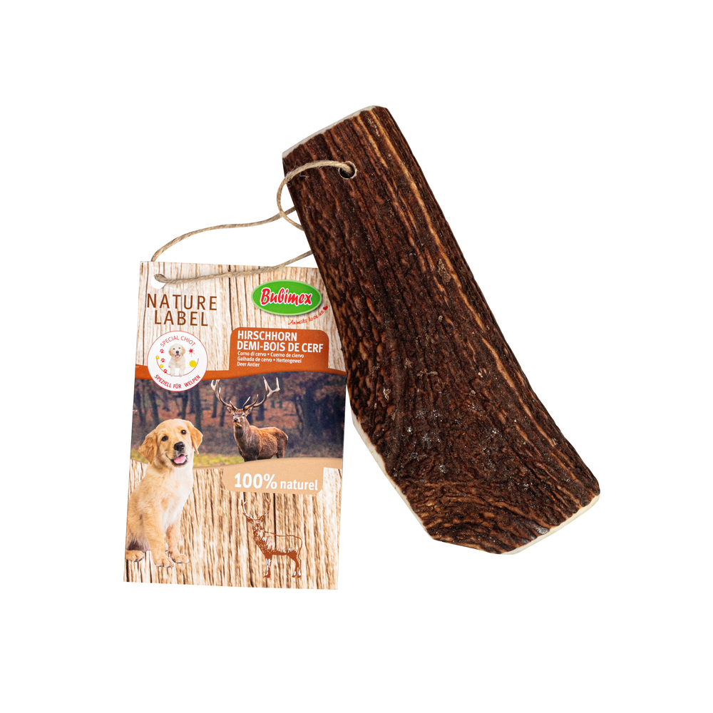 Friandise demi-bois de cerf pour chien L, 70-120g