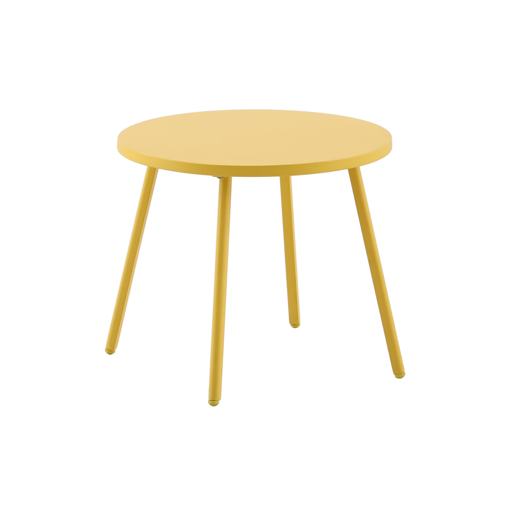 Table basse de jardin BAHO, coloris miel - D.40cm