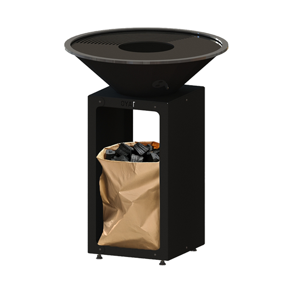 Brasero 68 noir D68 H89cm