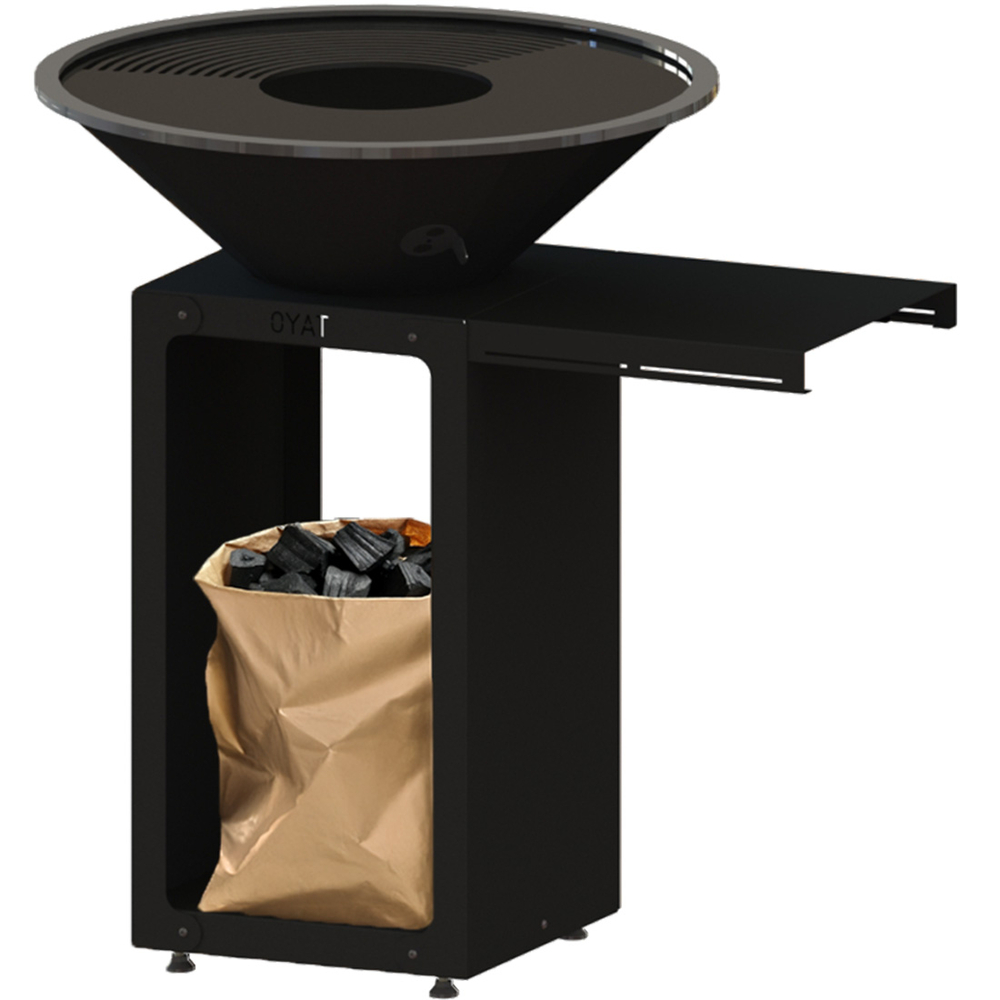 Mini tablette B.B.O de brasero 58 et 68, coloris noir - 37x37,5cm