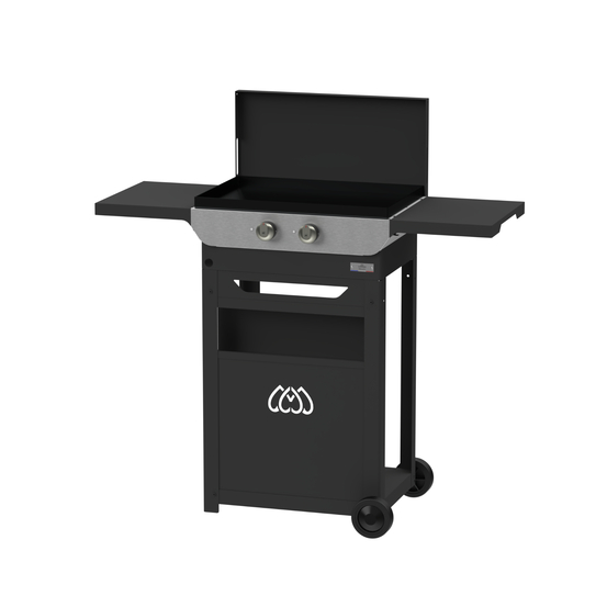 Plancha électrique original 260 duo noir, chariot + couvercle