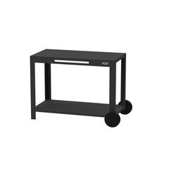 Table desserte en acier noir - 64x110 H77cm