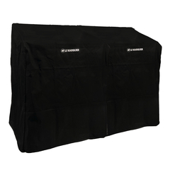 Lot 2 housses pour cuisine, coloris noir
