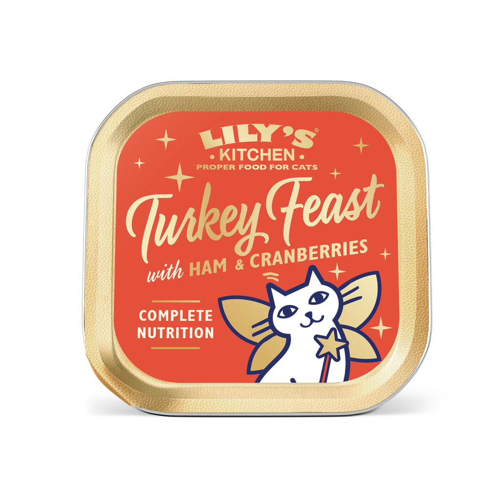 Délice de dinde, jambon et cranberry pour chat 85 g