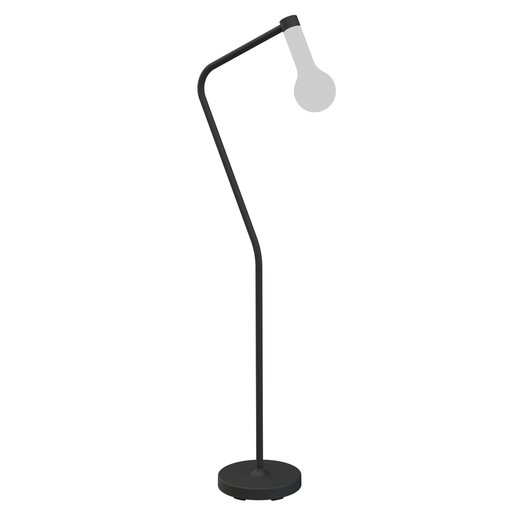Pied aplô pour lampe nomade, coloris carbone - H138cm