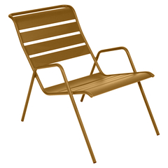 Fauteuil bas monceau, coloris pain d'épices - 53x89 H73cm
