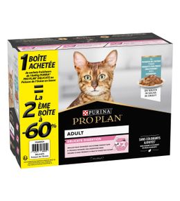 Pâtée Delicate Digestion poisson de l'océan chat 10x85g 2e à -60%