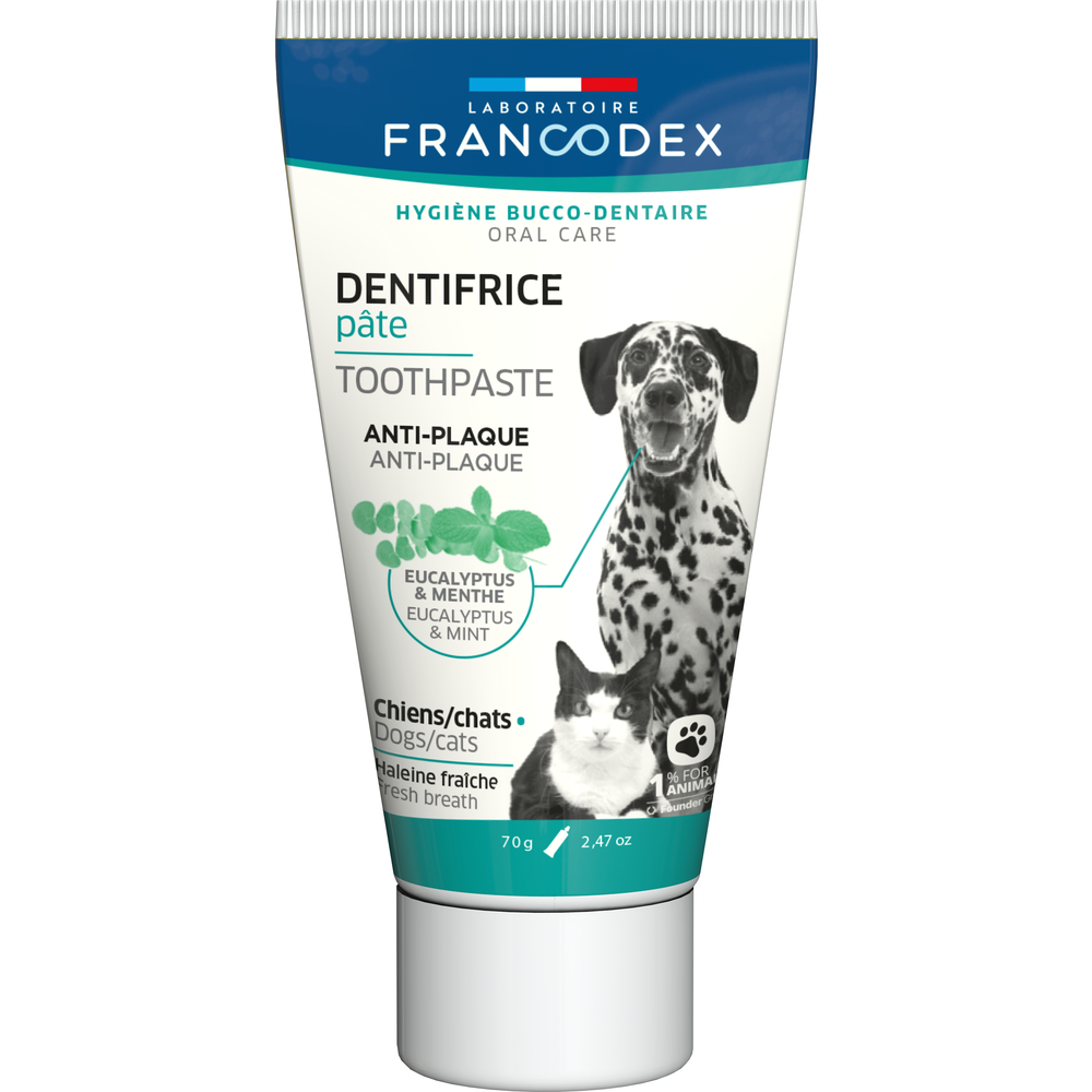 Dentifrice anti-plaque pour chien et chat - 70g