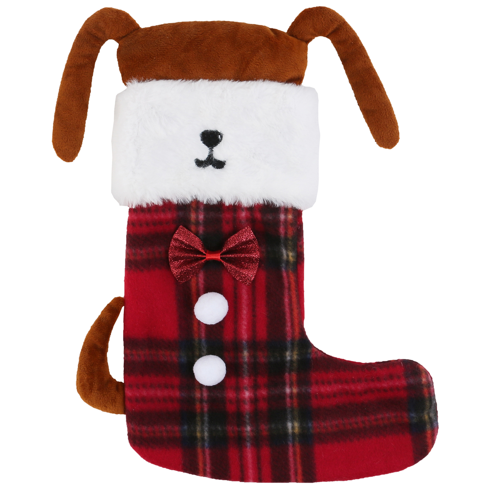 Chaussette de Noël pour chien H.39cm 