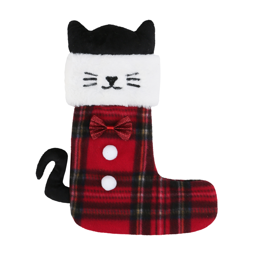Chaussette de Noël pour chat H.39cm 
