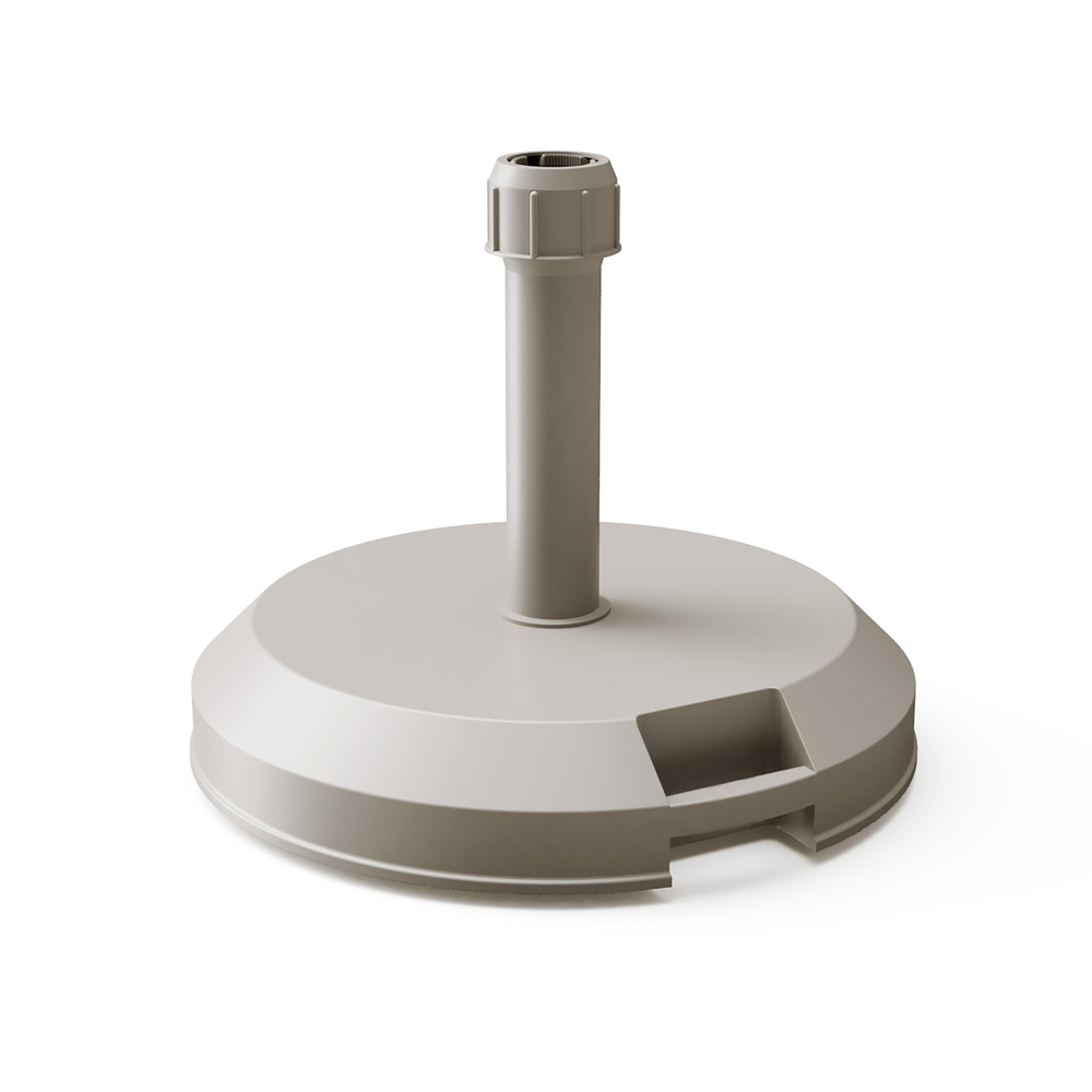 Pied de parasol en béton Sao Jorge 29 kg, coloris taupe - D.47cm