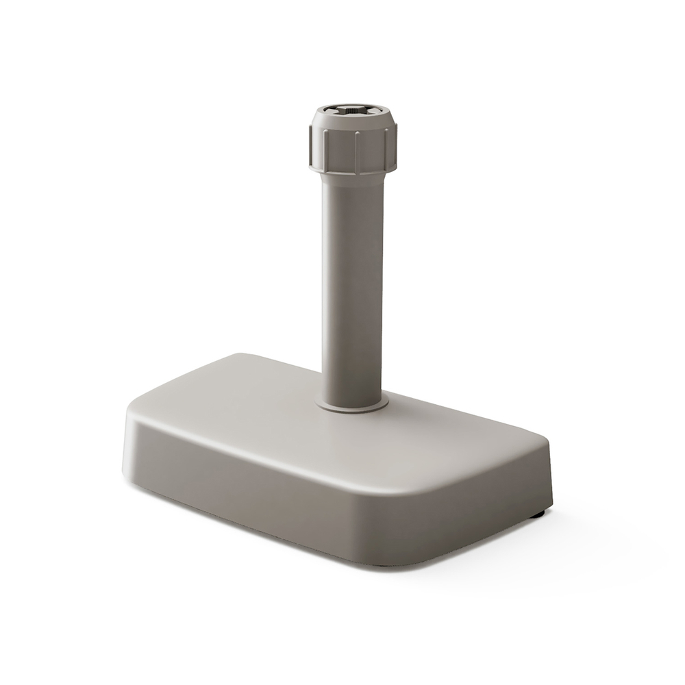 Pied de parasol en béton ALF 15 kg, coloris taupe - D.42cm