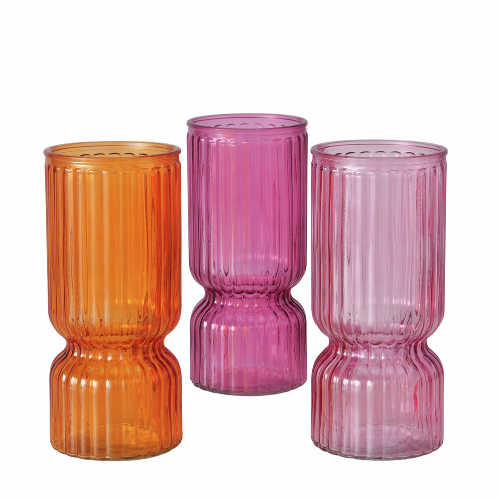 Vase Lojano, plusieurs coloris disponibles - H.24,5xD.11cm