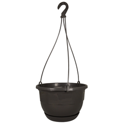 Suspension Divina D.27cm avec Soucoupe et Tringle 50cm, Ardoise