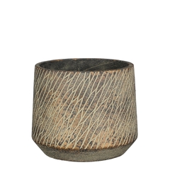 Cache-pot Camino marron foncé - h12,5xd15cm