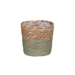 Cache-pot Rachel vert - h18xd18cm