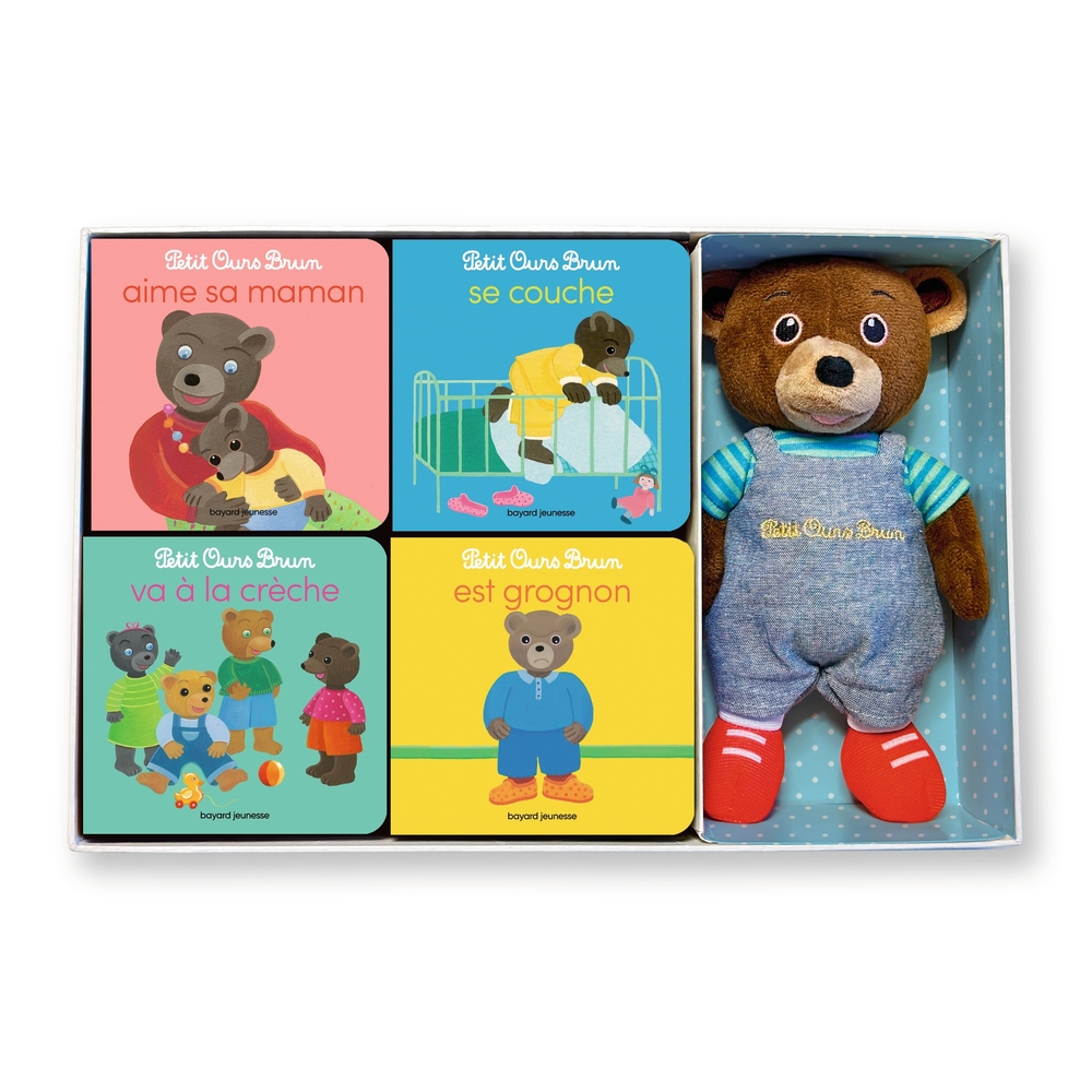 Livre pour enfant, mon coffret à histoires : petit ours brun