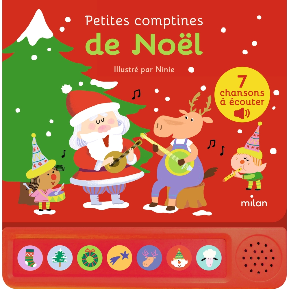 Livre pour enfant sonore, petites comptines de Noël