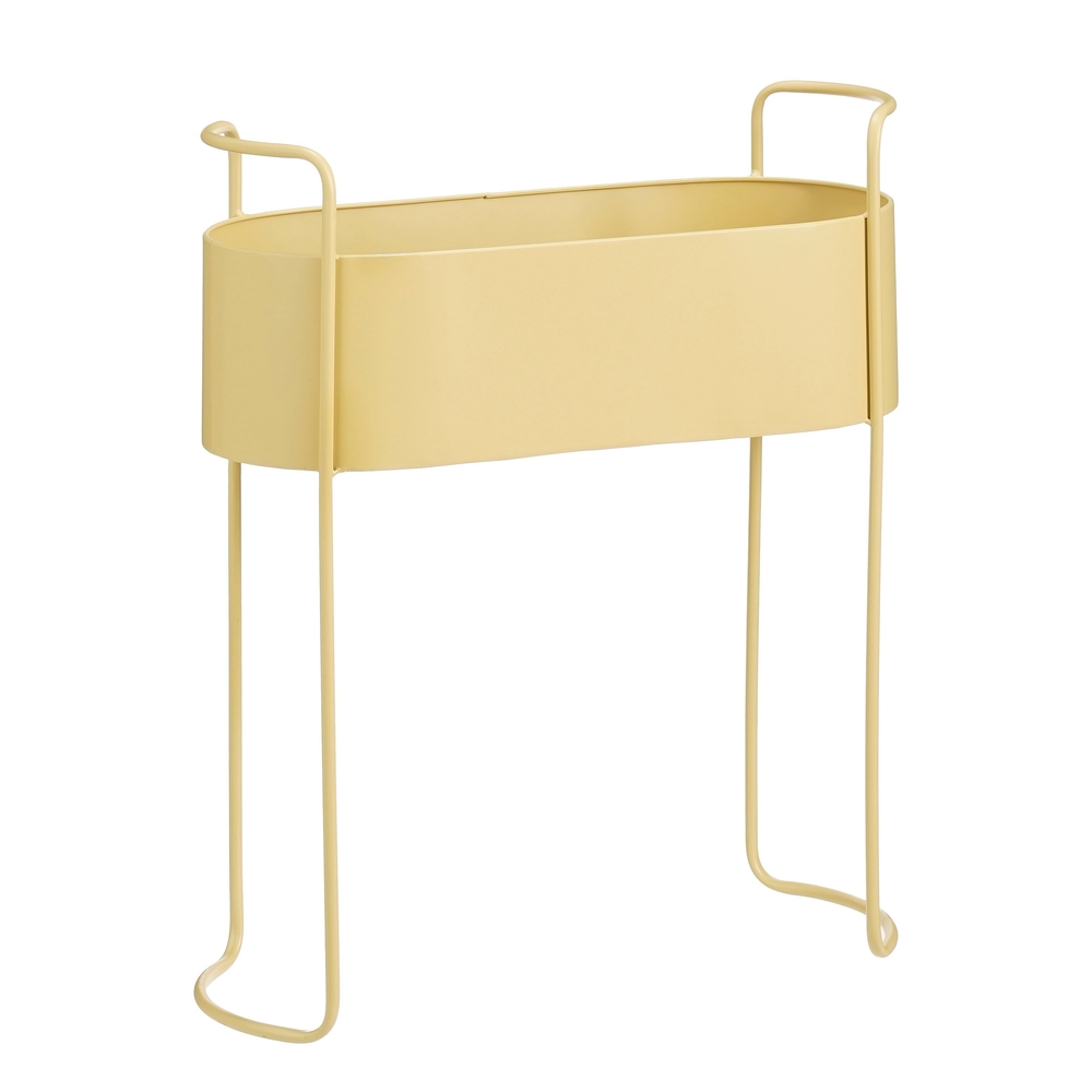 Jardinière Clifton, coloris beige - L.55xl.24xH.65cm