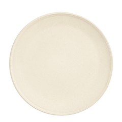 Assiette Nika en grès, coloris blanc cassé - D.27cm