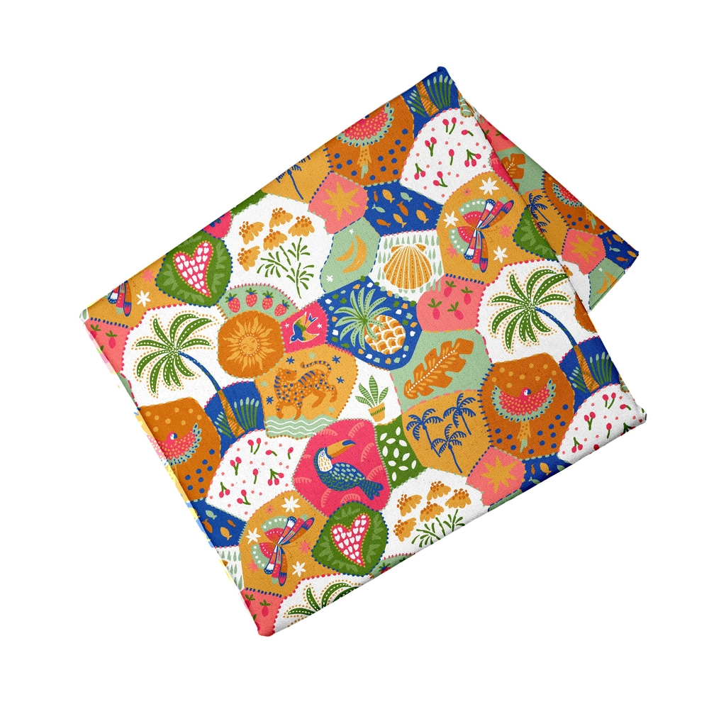 Nappe Bachata en coton, coloris mixte - L.250xl.150cm