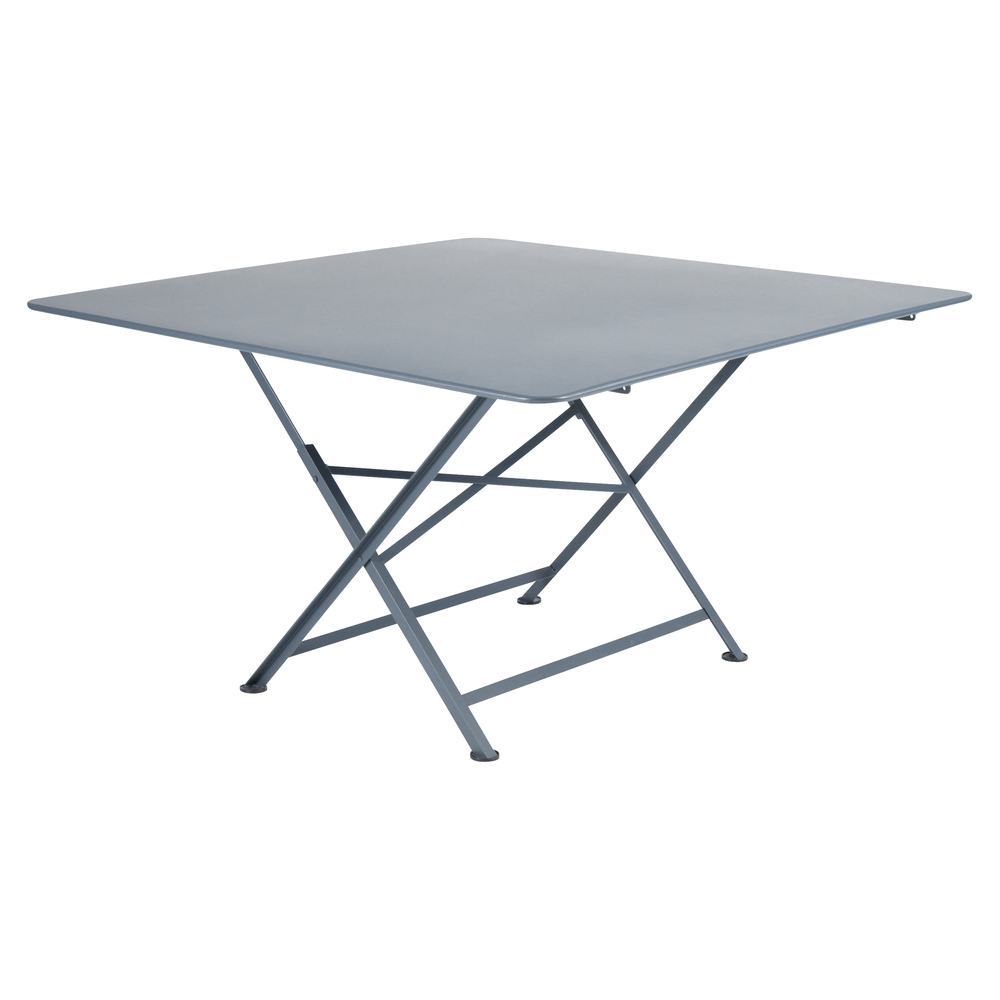 Table cargo, coloris gris orage - 128x128 H 74cm