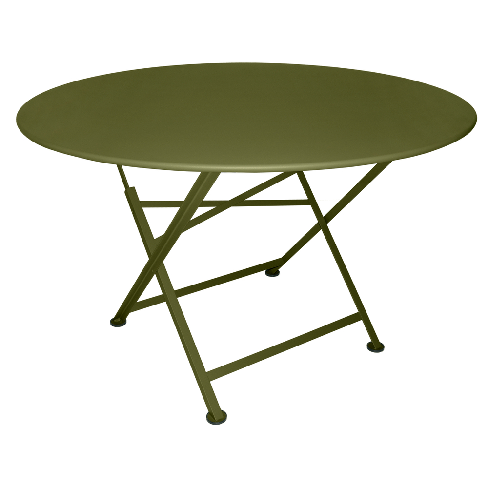 Table Cargo, coloris pesto, D117 H74cm