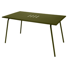 Table Monceau, coloris pesto - 146X80 H74cm