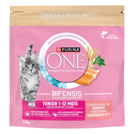 Croquettes Bifensis pour chaton, saveur saumon - 1.5kg