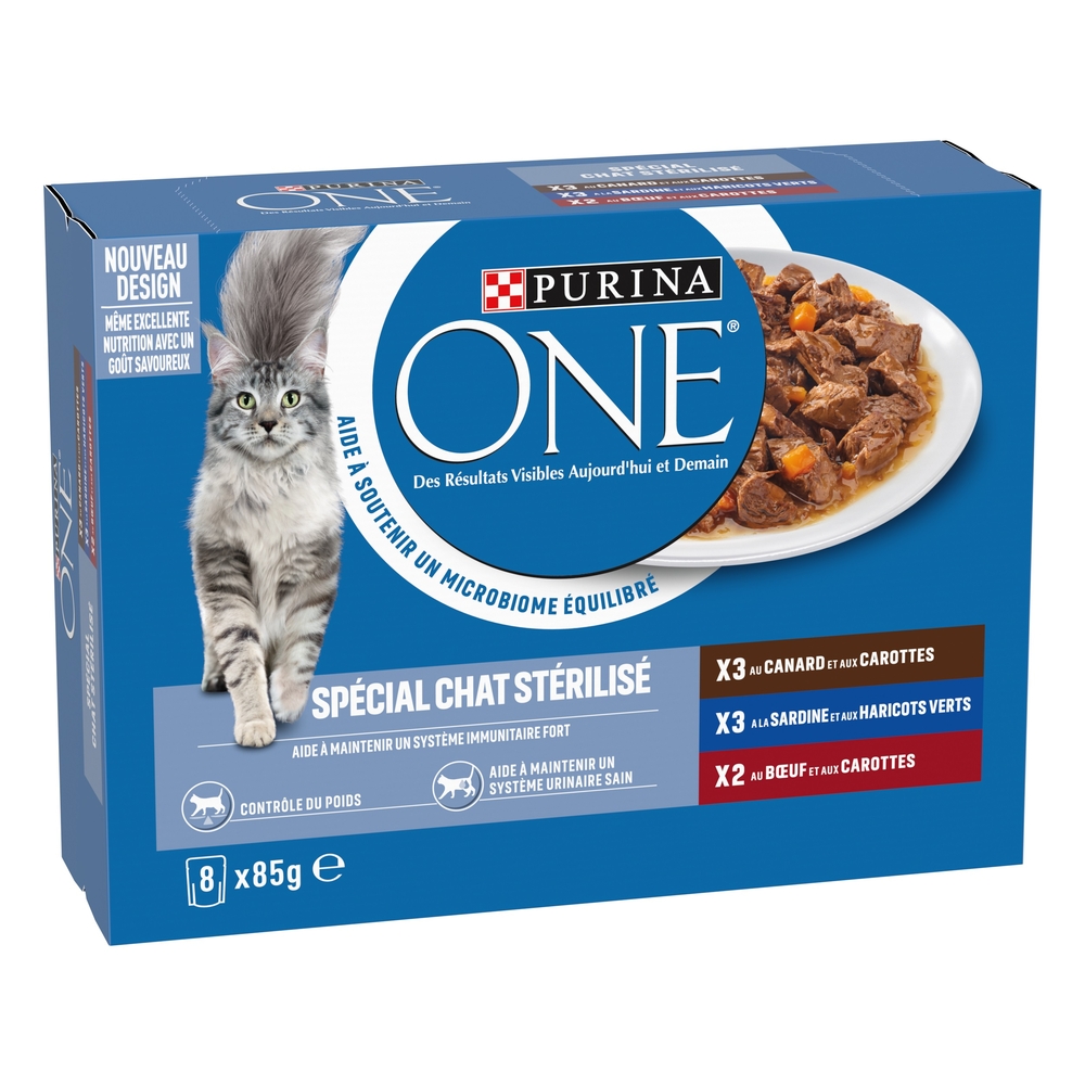 Effilés en sauce multivariété pour chat stérilisé - 8x85g