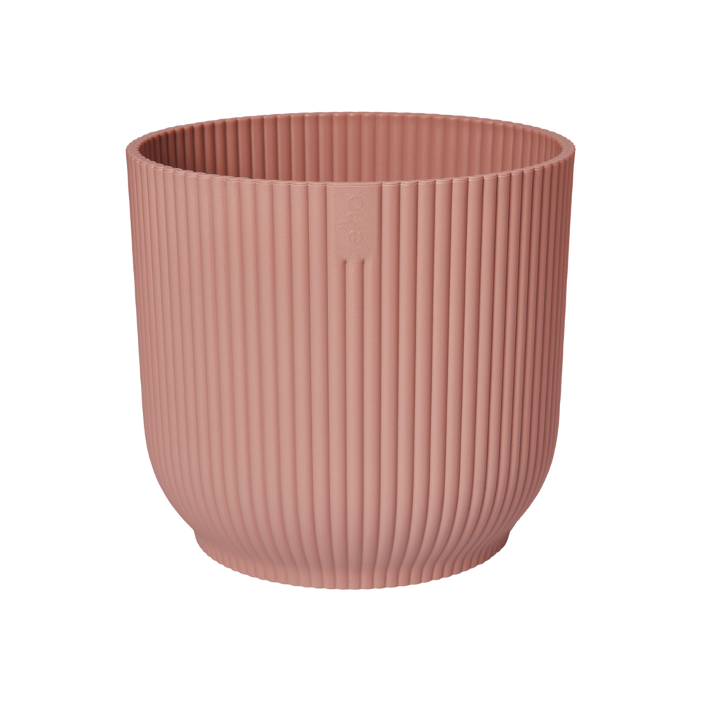 Cache-pot "Vibes fold", coloris rosé poudré - D.18cm