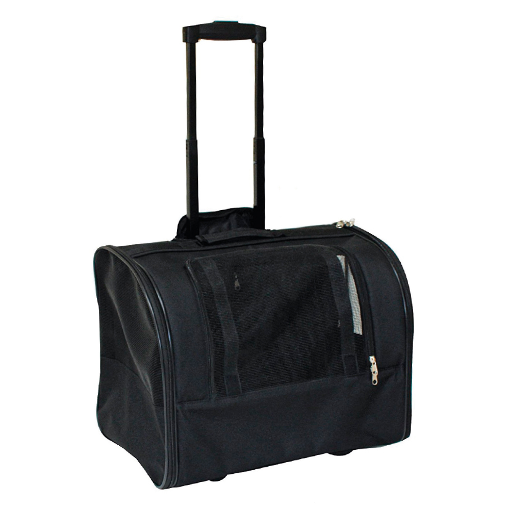 Trolley jolie pour chien et chat, 44X28X33cm noir