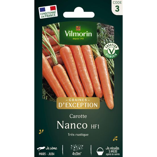 Graines, carotte Nanco HF1
