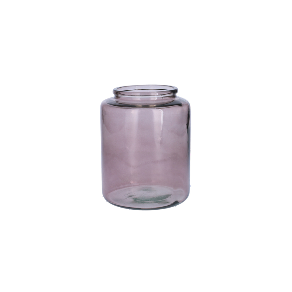 Vase Erin, en verre fumé - D.14,5xH.18cm