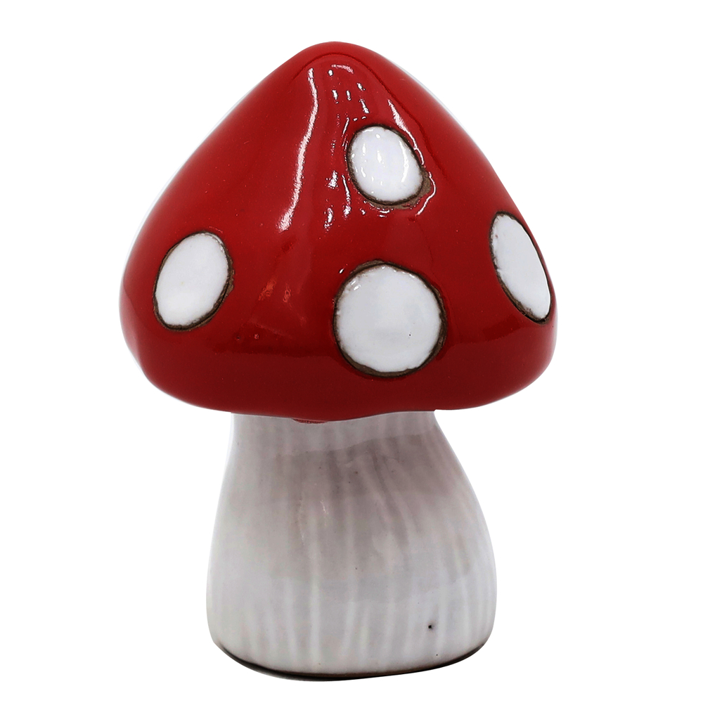 Champignon décoratif, en céramique - H.15cm