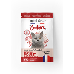 Repas complet "Équilibre" au poulet, pour chat adulte - 80g