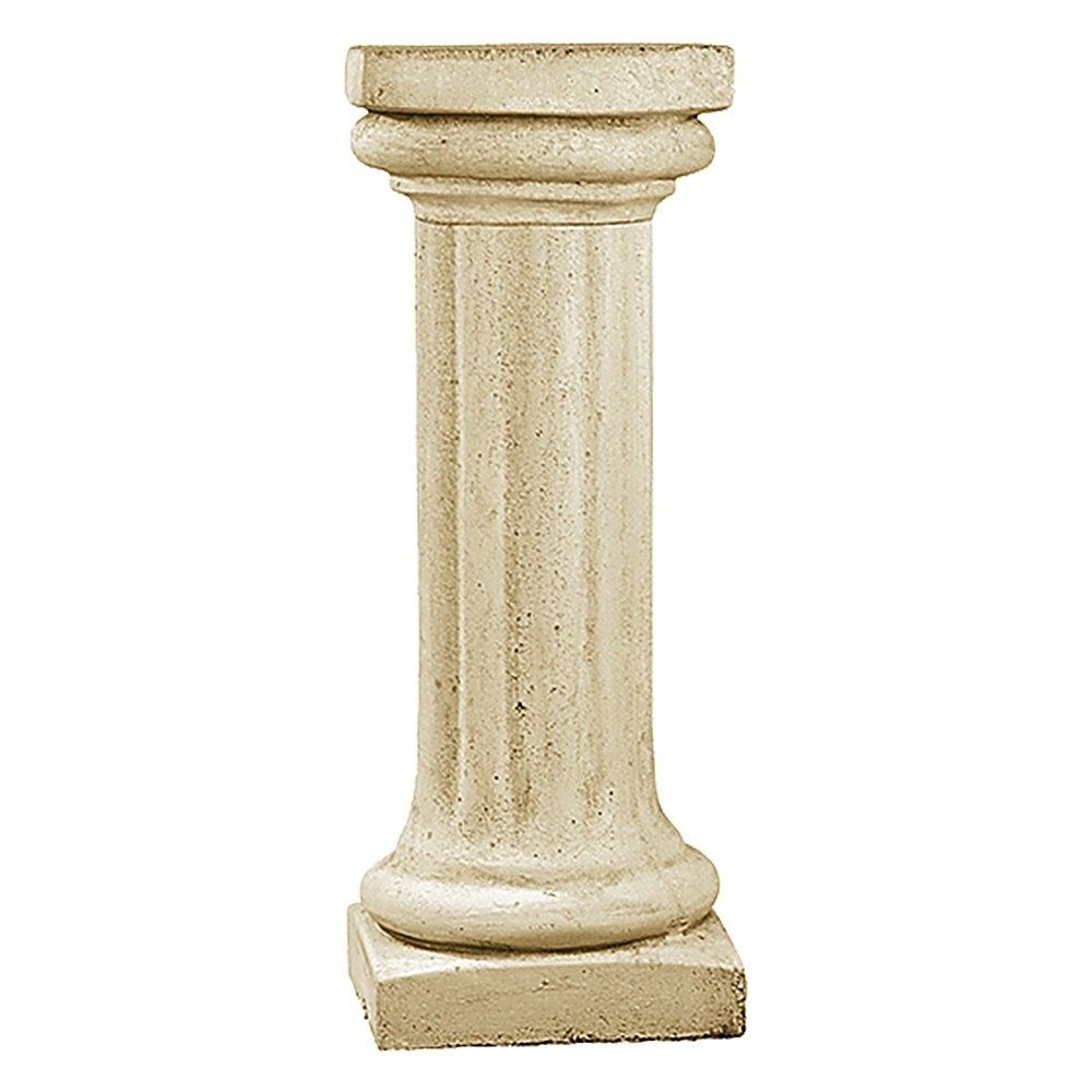 Colonne ionique chapiteau carré - H70cm, ton patiné
