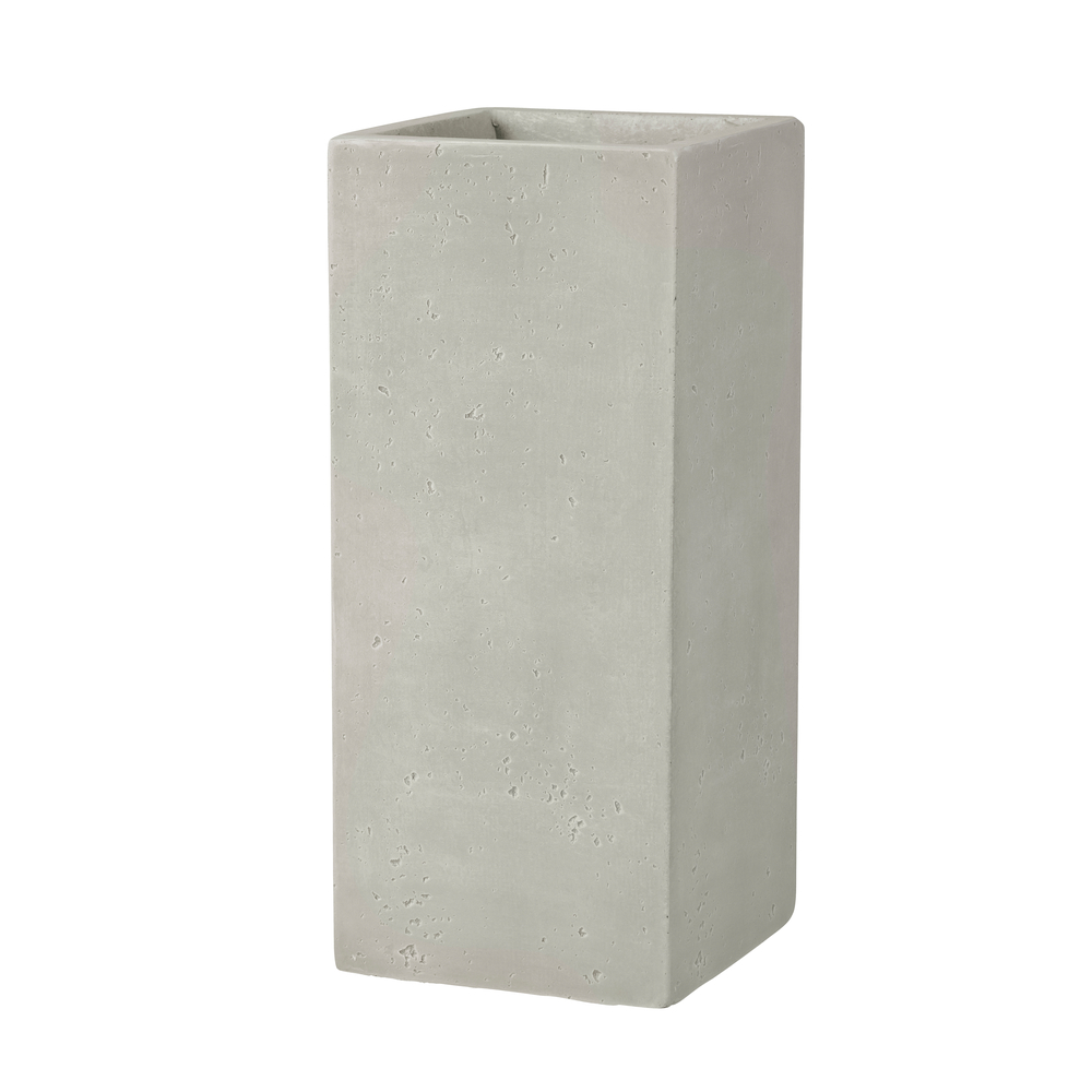 Pot de fleurs Kati colonne crème - L.27xH.61cm