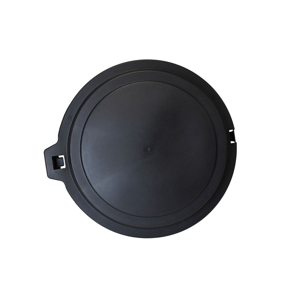 Couvercle Plat Poubelle immeuble 80 L Noir L.59xD.55xH.8cm